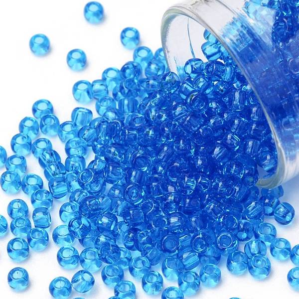 PandaHall TOHO Round Seed Beads, Japanese Seed Beads, (3B) Transparent Dark Aquamarine, 8/0, 3mm, Hole: 1mm, about 1111pcs/50g Glass Cyan
PandaHall TOHO Round Seed Beads, Japanese Seed Beads, (3B) Transparent Dark Aquamarine, 8/0, 3mm, Hole: 1mm, about 1111pcs/50g Glass Cyan