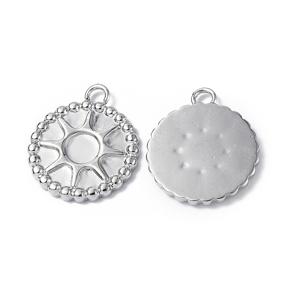 PandaHall 304 Stainless Steel Pendant Cabochon Setting, Flat Round with Sun Charm, Stainless Steel Color, Tray: 4mm, 16.5x14x1.5mm, Hole...
PandaHall 304 Stainless Steel Pendant Cabochon Setting, Flat Round with Sun Charm, Stainless Steel Color, Tray: 4mm, 16.5x14x1.5mm, Hole...