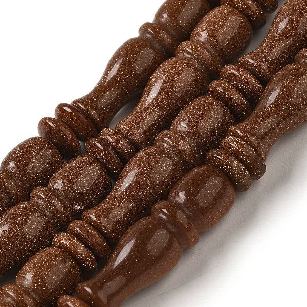 PandaHall Synthetic Goldstone Beads Strands, Texture Tube, Islamic Prayer Beads for Rosary, 24.5x7mm, Hole: 0.6mm, about 36pcs/strand...
PandaHall Synthetic Goldstone Beads Strands, Texture Tube, Islamic Prayer Beads for Rosary, 24.5x7mm, Hole: 0.6mm, about 36pcs/strand...