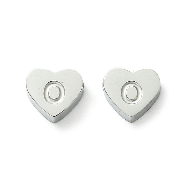 PandaHall 316L Surgical Stainless Steel Beads, Love Heart with Letter Bead, Stainless Steel Color, Letter O, 5.5x6.5x2.5mm, Hole: 1.4mm 316L...
PandaHall 316L Surgical Stainless Steel Beads, Love Heart with Letter Bead, Stainless Steel Color, Letter O, 5.5x6.5x2.5mm, Hole: 1.4mm 316L...