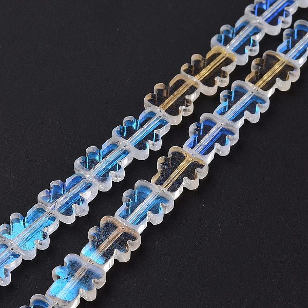 PandaHall Transparent Electroplate Glass Beads Strands, AB Color Plated, Bear, Clear AB, 9~9.5x8x2.5mm, Hole: 0.7mm, about 45pcs/strand..., White
PandaHall Transparent Electroplate Glass Beads Strands, AB Color Plated, Bear, Clear AB, 9~9.5x8x2.5mm, Hole: 0.7mm, about 45pcs/strand..., White