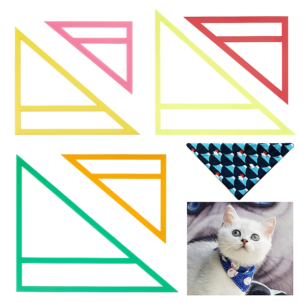PandaHall OLYCRAFT 6Pcs Dog Bandana Sewing Template Set Small Reversible Triangle Sewing Quilting Acrylic Quilting Template Stencil for..., Multicolor
PandaHall OLYCRAFT 6Pcs Dog Bandana Sewing Template Set Small Reversible Triangle Sewing Quilting Acrylic Quilting Template Stencil for..., Multicolor