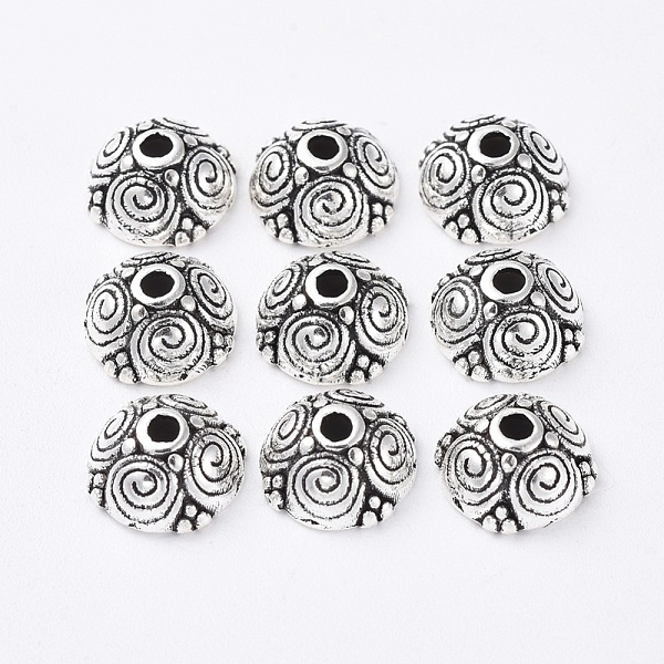 PandaHall Alloy Bead Caps, Lead Free and Cadmium Free, Antique Silver Color, about 8mm long, 8mm wide, 4.5mm thick, hole: 2mm, Inner...
PandaHall Alloy Bead Caps, Lead Free and Cadmium Free, Antique Silver Color, about 8mm long, 8mm wide, 4.5mm thick, hole: 2mm, Inner...