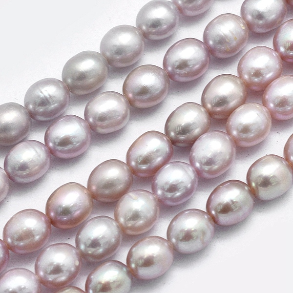 PandaHall Natural Cultured Freshwater Pearl Beads Strands, Oval, Thistle, 6.5~7x5.5~6mm, Hole: 0.8mm, about 44pcs/strand, 14.17 inch(36cm)..., Purple
PandaHall Natural Cultured Freshwater Pearl Beads Strands, Oval, Thistle, 6.5~7x5.5~6mm, Hole: 0.8mm, about 44pcs/strand, 14.17 inch(36cm)..., Purple