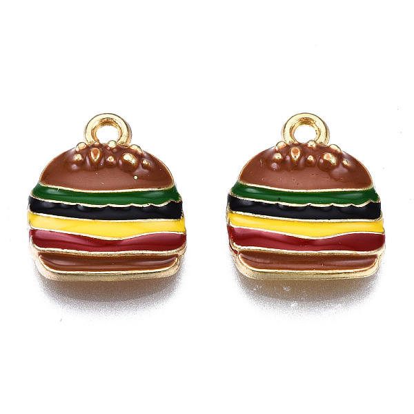 PandaHall Alloy Enamel Pendants, Cadmium Free & Lead Free, Light Gold, Hamburger, Colorful, 16x13x3mm, Hole: 1.6mm Alloy+Enamel Food
PandaHall Alloy Enamel Pendants, Cadmium Free & Lead Free, Light Gold, Hamburger, Colorful, 16x13x3mm, Hole: 1.6mm Alloy+Enamel Food