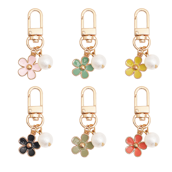 PandaHall GLOBLELAND 6Pcs Flower Car Key Chain Sparkling Key Ring Flower Alloy Enamel Pendant Keychain with Pearl Charm for Women Bling..., Multicolor
PandaHall GLOBLELAND 6Pcs Flower Car Key Chain Sparkling Key Ring Flower Alloy Enamel Pendant Keychain with Pearl Charm for Women Bling..., Multicolor