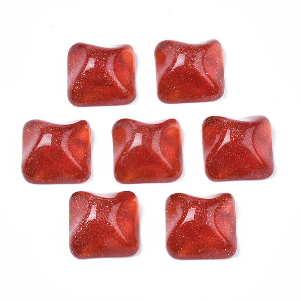 PandaHall Transparent Resin Cabochons, Water Ripple Cabochons, with Glitter Powder, Square, Dark Red, 16x16x8.5~9mm Resin Square
PandaHall Transparent Resin Cabochons, Water Ripple Cabochons, with Glitter Powder, Square, Dark Red, 16x16x8.5~9mm Resin Square