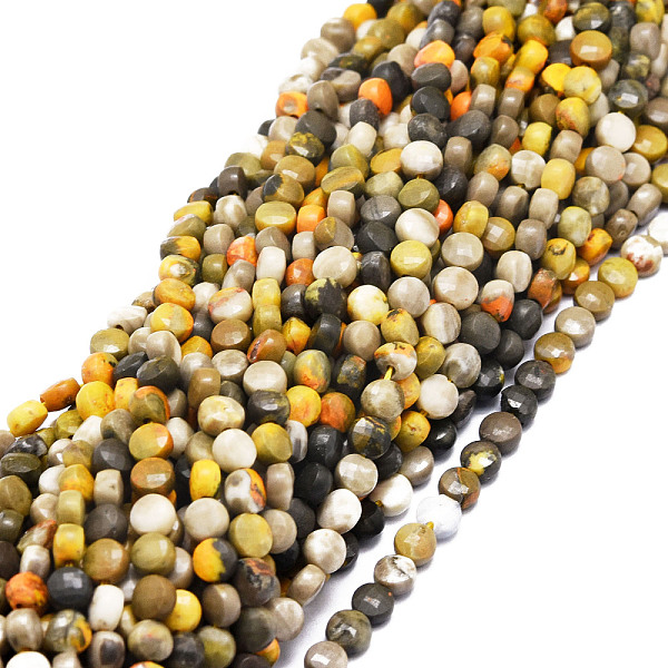 PandaHall Natural Bumblebee Jasper Beads Strands, Faceted, Flat Round, 4x3mm, Hole: 0.8mm, about 100pcs/strand, 15.35''(39cm) Bumblebee...
PandaHall Natural Bumblebee Jasper Beads Strands, Faceted, Flat Round, 4x3mm, Hole: 0.8mm, about 100pcs/strand, 15.35''(39cm) Bumblebee...