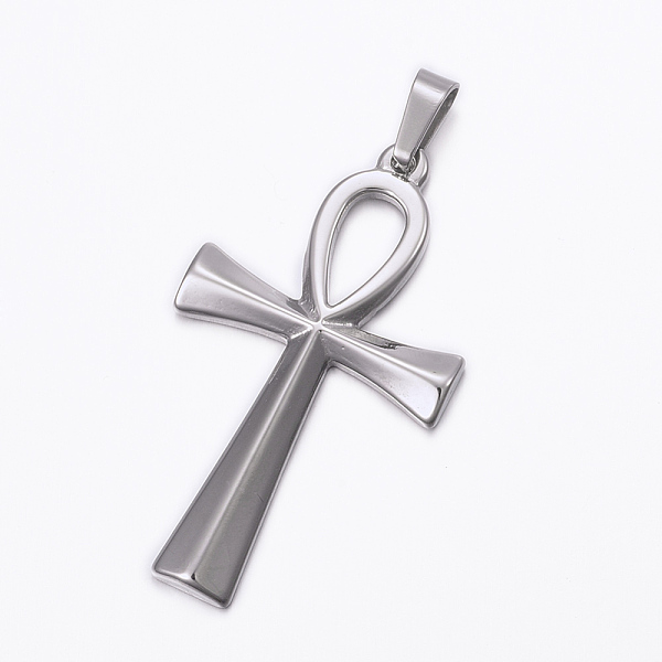 PandaHall 304 Stainless Steel Pendants, Ankh Cross, Easter, Stainless Steel Color, 44.5x25.5x3mm, Hole: 8x4mm 304 Stainless Steel Cross
PandaHall 304 Stainless Steel Pendants, Ankh Cross, Easter, Stainless Steel Color, 44.5x25.5x3mm, Hole: 8x4mm 304 Stainless Steel Cross
