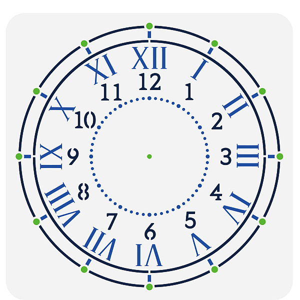 PandaHall PET Hollow Out Drawing Painting Stencils, for DIY Scrapbook, Photo Album, Clock, 30x30cm Plastic Clock
PandaHall PET Hollow Out Drawing Painting Stencils, for DIY Scrapbook, Photo Album, Clock, 30x30cm Plastic Clock