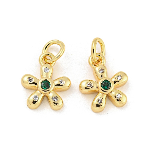 PandaHall Brass Micro Pave Cubic Zirconia Pendants, Real 18K Gold Plated, Flower, Green, 11.5x9.5x2.5mm, Hole: 3mm Brass+Cubic Zirconia...
PandaHall Brass Micro Pave Cubic Zirconia Pendants, Real 18K Gold Plated, Flower, Green, 11.5x9.5x2.5mm, Hole: 3mm Brass+Cubic Zirconia...