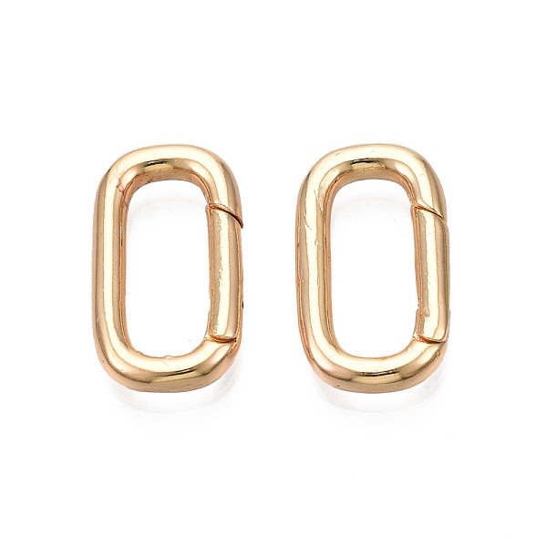 PandaHall Brass Spring Gate Rings, Cadmium Free & Nickel Free & Lead Free, Oval, Real 18K Gold Plated, 18x10x2.5mm Brass
PandaHall Brass Spring Gate Rings, Cadmium Free & Nickel Free & Lead Free, Oval, Real 18K Gold Plated, 18x10x2.5mm Brass