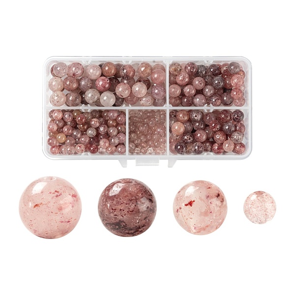 PandaHall 340Pcs 4 Style Natural Strawberry Quartz Round Beads, Grade AA, 4mm/6mm/8mm/10mm, Hole: 0.7~1mm Strawberry Quartz Round
PandaHall 340Pcs 4 Style Natural Strawberry Quartz Round Beads, Grade AA, 4mm/6mm/8mm/10mm, Hole: 0.7~1mm Strawberry Quartz Round