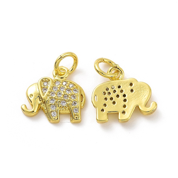 PandaHall Brass Micro Pave Clear Cubic Zirconia Pendants, with Jump Ring, Elephant Charm, Real 18K Gold Plated, 11x12x2mm, Hole: 3.2mm...
PandaHall Brass Micro Pave Clear Cubic Zirconia Pendants, with Jump Ring, Elephant Charm, Real 18K Gold Plated, 11x12x2mm, Hole: 3.2mm...