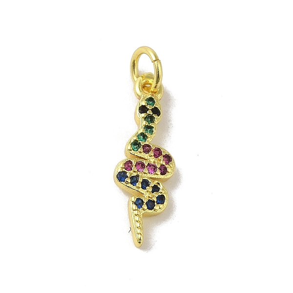 PandaHall Real 18K Gold Plated Brass Pave Cubic Zirconia Pendants, with Jump Rings, Snake, Colorful, 19x6x2mm, Hole: 3mm Brass+Cubic...
PandaHall Real 18K Gold Plated Brass Pave Cubic Zirconia Pendants, with Jump Rings, Snake, Colorful, 19x6x2mm, Hole: 3mm Brass+Cubic...