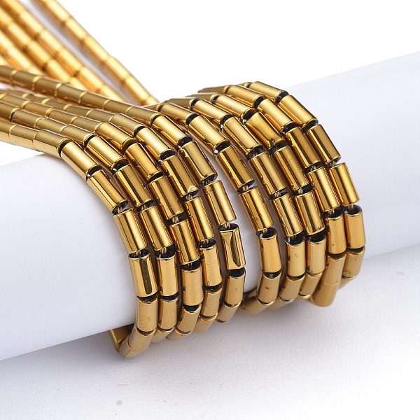 PandaHall Electroplate Glass Beads Strands, Full Plated, Column, Golden Plated, 4.5~5x2.5mm, Hole: 0.8mm, about 75pcs/Strand, 14.17 inch...
PandaHall Electroplate Glass Beads Strands, Full Plated, Column, Golden Plated, 4.5~5x2.5mm, Hole: 0.8mm, about 75pcs/Strand, 14.17 inch...