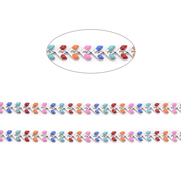 PandaHall 3.28 Feet 304 Stainless Steel Chains, with Enameled Cobs, Long-Lasting Plated, Unwelded, Colorful, 304 Stainless Steel Color,Link...
PandaHall 3.28 Feet 304 Stainless Steel Chains, with Enameled Cobs, Long-Lasting Plated, Unwelded, Colorful, 304 Stainless Steel Color,Link...