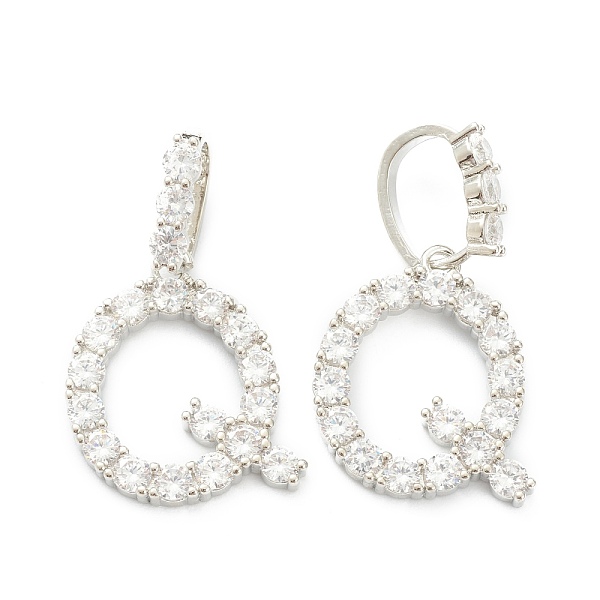 PandaHall Brass Micro Pave Clear Cubic Zirconia Pendants, Letter, Letter.Q, 19~22.5x10.5~20x2.5mm, Hole: 9.5x6mm Brass+Cubic Zirconia Letter...
PandaHall Brass Micro Pave Clear Cubic Zirconia Pendants, Letter, Letter.Q, 19~22.5x10.5~20x2.5mm, Hole: 9.5x6mm Brass+Cubic Zirconia Letter...