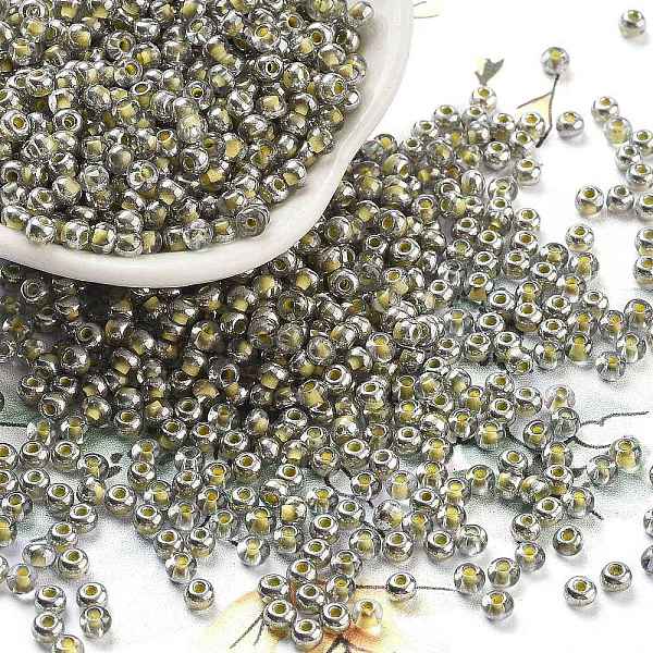 PandaHall Inside Colours Glass Seed Beads, Half Silver Plated, Round, Champagne Yellow, 3.5x2.5mm, Hole: 1mm, about 11250pcs/pound Glass
PandaHall Inside Colours Glass Seed Beads, Half Silver Plated, Round, Champagne Yellow, 3.5x2.5mm, Hole: 1mm, about 11250pcs/pound Glass