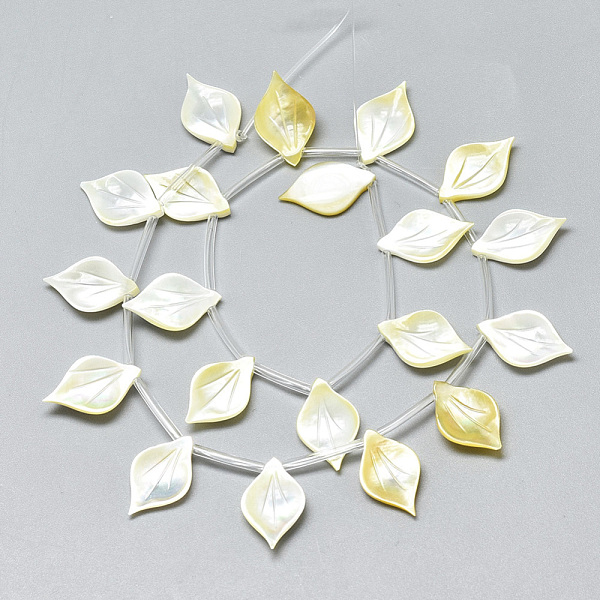 PandaHall Natural Yellow Shell Pendants, Leaf, Champagne Yellow, 16x10x3mm, Hole: 0.7mm Yellow Shell Leaf Yellow
PandaHall Natural Yellow Shell Pendants, Leaf, Champagne Yellow, 16x10x3mm, Hole: 0.7mm Yellow Shell Leaf Yellow