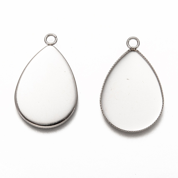 PandaHall 304 Stainless Steel Pendant Cabochon Settings, Milled Edge Bezel Cups, Teardrop, Stainless Steel Color, Tray: 24.5x18mm...
PandaHall 304 Stainless Steel Pendant Cabochon Settings, Milled Edge Bezel Cups, Teardrop, Stainless Steel Color, Tray: 24.5x18mm...