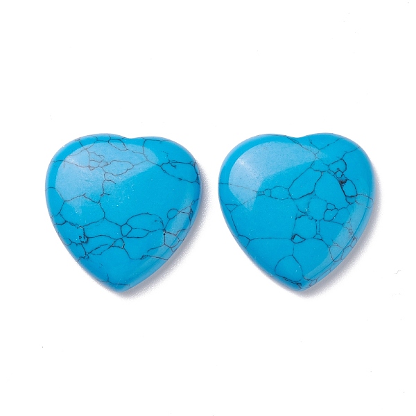 PandaHall Synthetic Turquoise Cabochons, Dyed, Heart, Deep Sky Blue, 29~30x29~30x6~8mm Synthetic Turquoise Heart
PandaHall Synthetic Turquoise Cabochons, Dyed, Heart, Deep Sky Blue, 29~30x29~30x6~8mm Synthetic Turquoise Heart