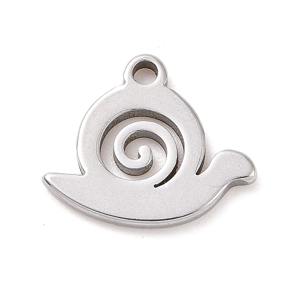 PandaHall 304 Stainless Steel Charms, Snail Charms, Stainless Steel Color, 9.5x11x1mm, Hole: 1.2mm 304 Stainless Steel Snail
PandaHall 304 Stainless Steel Charms, Snail Charms, Stainless Steel Color, 9.5x11x1mm, Hole: 1.2mm 304 Stainless Steel Snail
