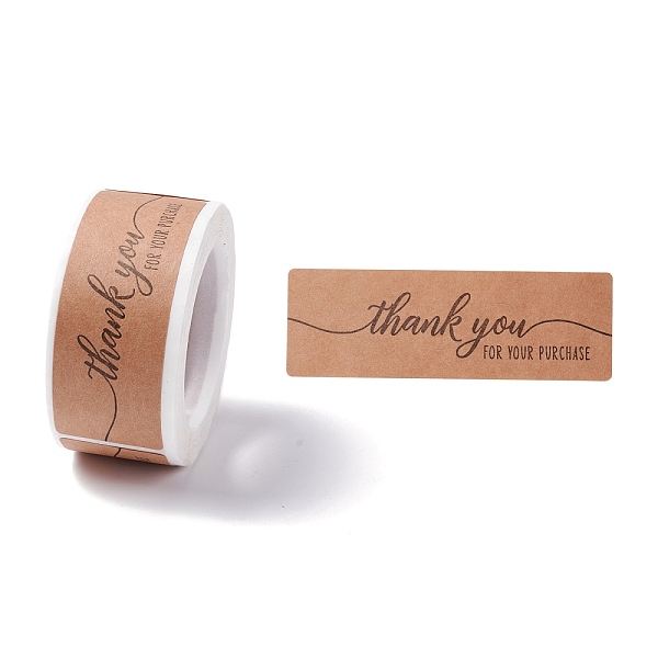 PandaHall Rectangle Thank You Theme Paper Stickers, Self Adhesive Roll Sticker Labels, for Envelopes, Bubble Mailers and Bags, Peru, Word..., Brown
PandaHall Rectangle Thank You Theme Paper Stickers, Self Adhesive Roll Sticker Labels, for Envelopes, Bubble Mailers and Bags, Peru, Word..., Brown