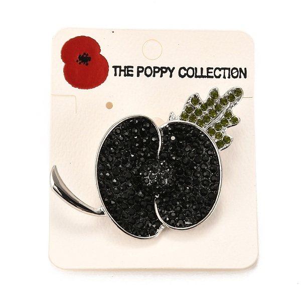 PandaHall Alloy Brooches, with Colorful Rhinestone, Poppy Flower, Platinum, 62.5x42x9mm Alloy+Rhinestone Multicolor
PandaHall Alloy Brooches, with Colorful Rhinestone, Poppy Flower, Platinum, 62.5x42x9mm Alloy+Rhinestone Multicolor