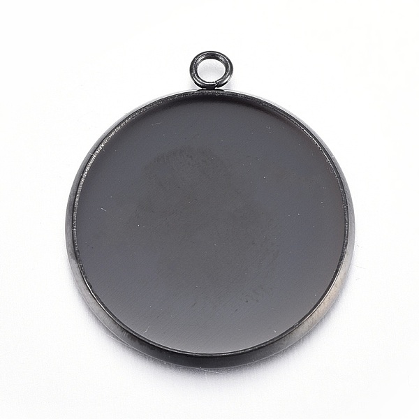 PandaHall Stainless Steel Pendant Cabochon Settings, Flat Round, Electrophoresis Black, Tray: 18mm, 22x20x2mm, Hole: 1.8mm Stainless Steel...
PandaHall Stainless Steel Pendant Cabochon Settings, Flat Round, Electrophoresis Black, Tray: 18mm, 22x20x2mm, Hole: 1.8mm Stainless Steel...