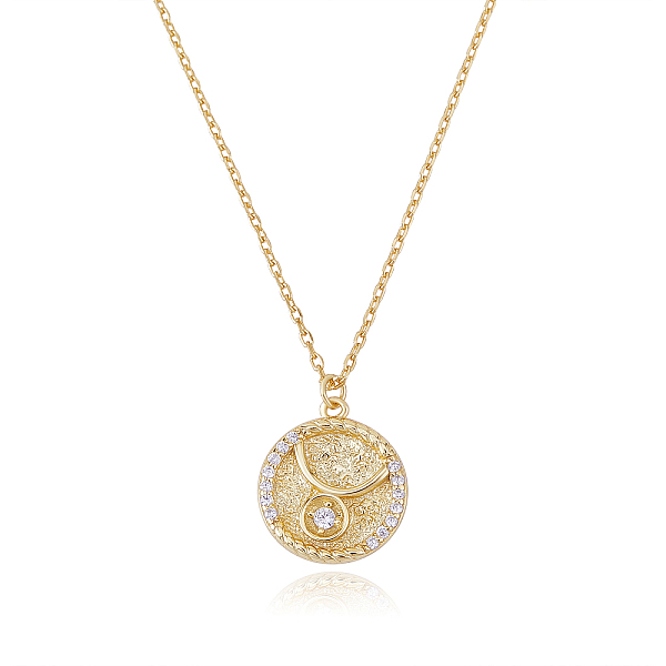 PandaHall 925 Sterling Silver 12 Constellation Necklace Gold Horoscope Zodiac Sign Necklace Round Astrology Pendant Necklace with Zircons..., Clear
PandaHall 925 Sterling Silver 12 Constellation Necklace Gold Horoscope Zodiac Sign Necklace Round Astrology Pendant Necklace with Zircons..., Clear