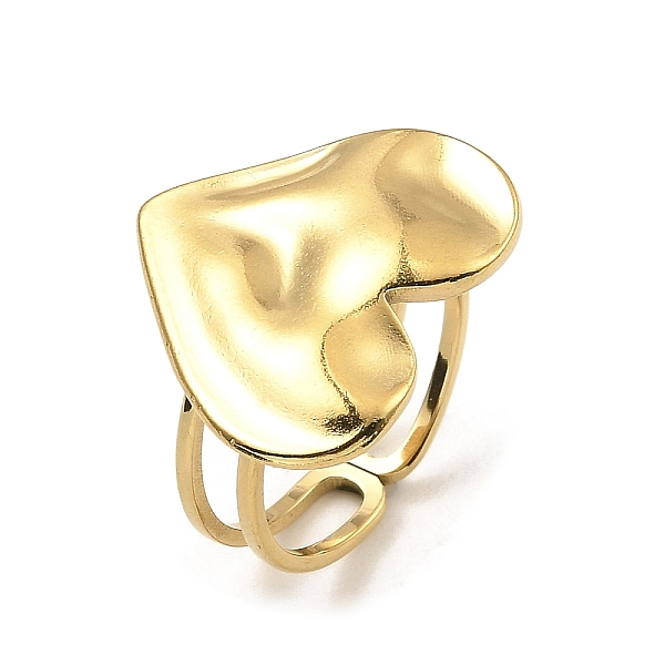 PandaHall 304 Stainless Steel Open Cuff Rings, Hammered Heart, Real 18K Gold Plated, US Size 6 1/2(16.9mm) 304 Stainless Steel Heart
PandaHall 304 Stainless Steel Open Cuff Rings, Hammered Heart, Real 18K Gold Plated, US Size 6 1/2(16.9mm) 304 Stainless Steel Heart