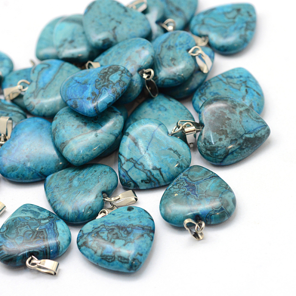 PandaHall Dyed Heart Natural Gemstone Pendants, with Platinum Tone Brass Findings, 20~22x20~21x5~8mm, Hole: 2x7mm Natural Agate Heart
PandaHall Dyed Heart Natural Gemstone Pendants, with Platinum Tone Brass Findings, 20~22x20~21x5~8mm, Hole: 2x7mm Natural Agate Heart