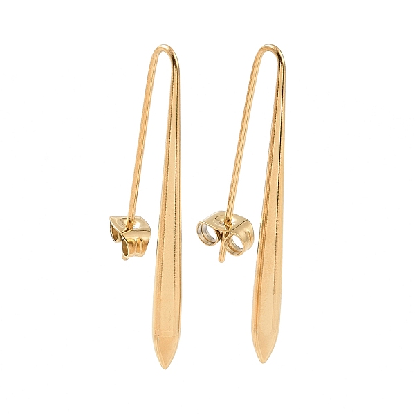 PandaHall 304 Stainless Steel Dangle Earrings, for Women, Cone Pattern, 38x3.5mm, Pin: 0.8mm 304 Stainless Steel Cone
PandaHall 304 Stainless Steel Dangle Earrings, for Women, Cone Pattern, 38x3.5mm, Pin: 0.8mm 304 Stainless Steel Cone