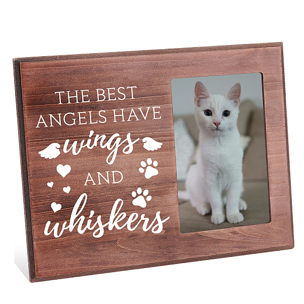 PandaHall FINGERINSPIRE The Best Angels Have Wings and Whiskers Picture Frame 4x6 inch Pet Memorial Picture Frame with Paw Prints Pattern...
PandaHall FINGERINSPIRE The Best Angels Have Wings and Whiskers Picture Frame 4x6 inch Pet Memorial Picture Frame with Paw Prints Pattern...