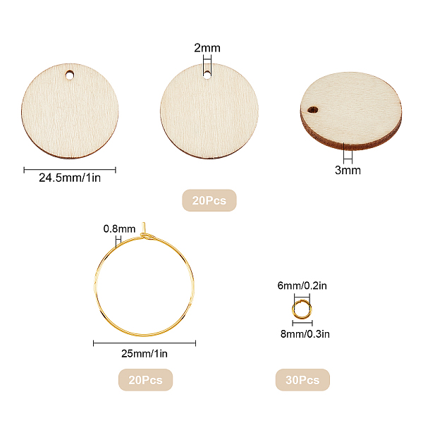 PandaHall SUNNYCLUE 1 Box Wooden Wine Glass Charms Markers Tags Identification Flat Round Charms Glass Identifiers for Drinks Stem Glasses...
PandaHall SUNNYCLUE 1 Box Wooden Wine Glass Charms Markers Tags Identification Flat Round Charms Glass Identifiers for Drinks Stem Glasses...