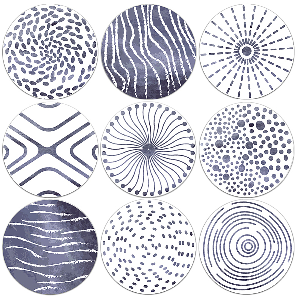 PandaHall Composite Wood Board Cup Mats Set, Nordic Style Abstract Pattern Printed Coasters, Flat Round, Dark Slate Blue, 100x5mm, 1pc/style...
PandaHall Composite Wood Board Cup Mats Set, Nordic Style Abstract Pattern Printed Coasters, Flat Round, Dark Slate Blue, 100x5mm, 1pc/style...