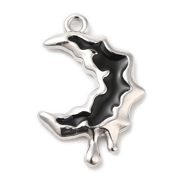 PandaHall Alloy Enamel Pendants, Platinum, Moon, 28.5x19.5x2mm, Hole: 1.8mm Alloy+Enamel Moon Black
PandaHall Alloy Enamel Pendants, Platinum, Moon, 28.5x19.5x2mm, Hole: 1.8mm Alloy+Enamel Moon Black