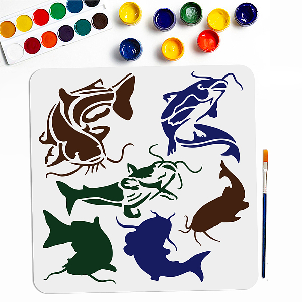 PandaHall MAYJOYDIY US 1Pc PET Hollow Out Drawing Painting Stencils, for DIY Scrapbook, Photo Album, with 1Pc Art Paint Brushes, Fish...
PandaHall MAYJOYDIY US 1Pc PET Hollow Out Drawing Painting Stencils, for DIY Scrapbook, Photo Album, with 1Pc Art Paint Brushes, Fish...