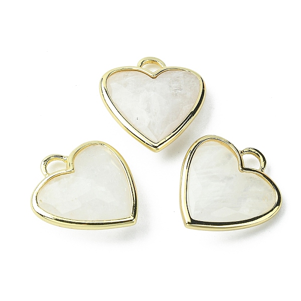 PandaHall Natural White Moonstone Pendants, Faceted Heart Charms, with Rack Plating Light Gold Plated Brass Edge, 23x20x7mm, Hole: 4x4mm...
PandaHall Natural White Moonstone Pendants, Faceted Heart Charms, with Rack Plating Light Gold Plated Brass Edge, 23x20x7mm, Hole: 4x4mm...