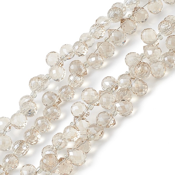 PandaHall Transparent Electroplate Glass Beads Strands, Faceted, Top Drilled Teardrop, Pearl Luster Plated, Tan, 10x7.5~8mm, Hole: 0.8~1mm..., Orange
PandaHall Transparent Electroplate Glass Beads Strands, Faceted, Top Drilled Teardrop, Pearl Luster Plated, Tan, 10x7.5~8mm, Hole: 0.8~1mm..., Orange