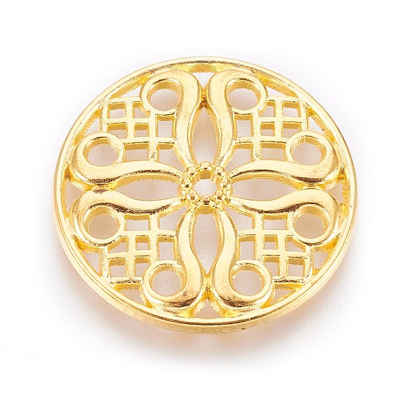 PandaHall Tibetan Style Alloy Beads, Cadmium Free & Lead Free, Flat Round, Golden Color, Size: about 24mm in diameter, 3mm thick, hole: 2mm...
PandaHall Tibetan Style Alloy Beads, Cadmium Free & Lead Free, Flat Round, Golden Color, Size: about 24mm in diameter, 3mm thick, hole: 2mm...