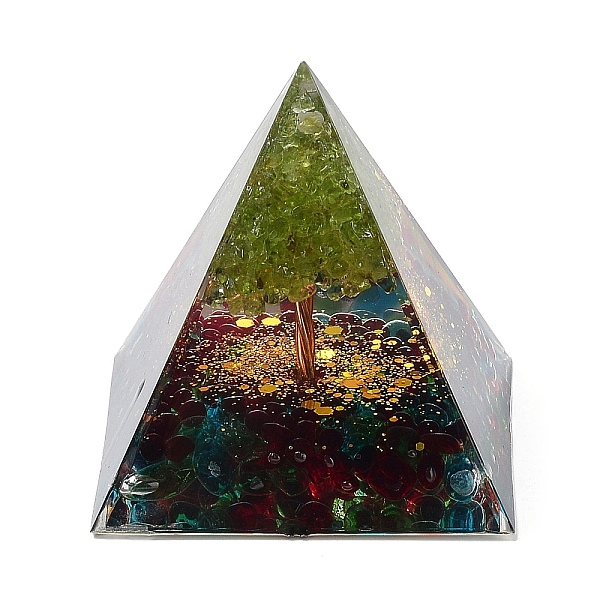 PandaHall Orgonite Pyramid Resin Energy Generators, Reiki Natural Peridot Chips Tree of Life for Home Office Desk Decoration, 50mm Peridot...
PandaHall Orgonite Pyramid Resin Energy Generators, Reiki Natural Peridot Chips Tree of Life for Home Office Desk Decoration, 50mm Peridot...