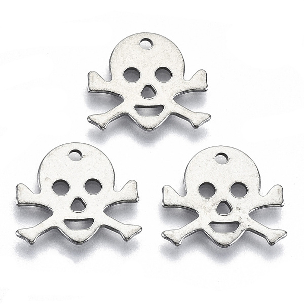 PandaHall Halloween 201 Stainless Steel Charms, Laser Cut, Skull, Stainless Steel Color, 13.5x15x0.8mm, Hole: 1.4mm 201 Stainless Steel...
PandaHall Halloween 201 Stainless Steel Charms, Laser Cut, Skull, Stainless Steel Color, 13.5x15x0.8mm, Hole: 1.4mm 201 Stainless Steel...