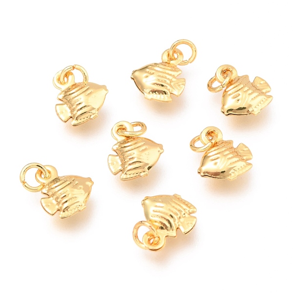 PandaHall Alloy Charms, Long-Lasting Plated, with Jump Ring, Fish Shape, Real 18K Gold Plated, 9.5x8x2.8mm, Hole: 2.5mm Alloy Fish
PandaHall Alloy Charms, Long-Lasting Plated, with Jump Ring, Fish Shape, Real 18K Gold Plated, 9.5x8x2.8mm, Hole: 2.5mm Alloy Fish