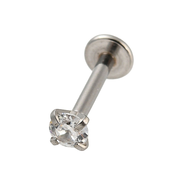 PandaHall 304 Stainless Steel Threaded Flatback Earrings, Cubic Zirconia Cartilage Earrings, Clear, 11x4mm, Flat Round: 3.5x3.5mm Cubic...
PandaHall 304 Stainless Steel Threaded Flatback Earrings, Cubic Zirconia Cartilage Earrings, Clear, 11x4mm, Flat Round: 3.5x3.5mm Cubic...