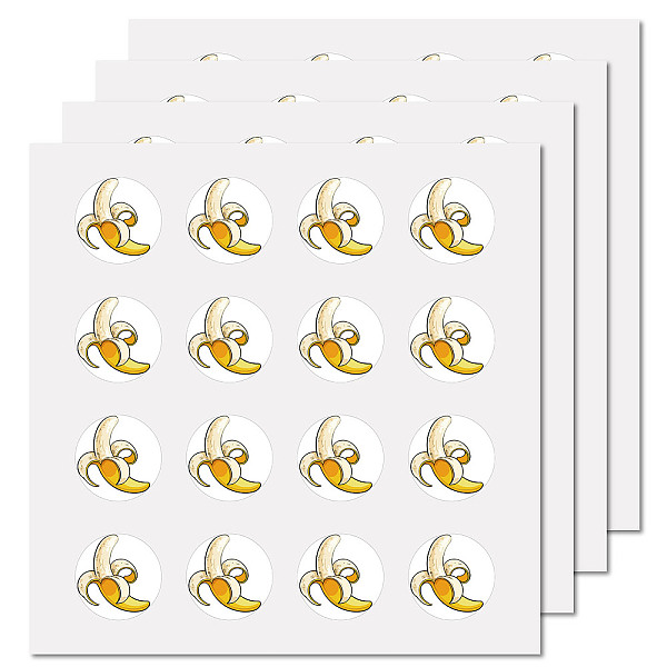PandaHall 8 Sheets Plastic Waterproof Self-Adhesive Picture Stickers, Round Dot Cartoon Decals for Kid's Art Craft, Banana, 150x150mm...
PandaHall 8 Sheets Plastic Waterproof Self-Adhesive Picture Stickers, Round Dot Cartoon Decals for Kid's Art Craft, Banana, 150x150mm...