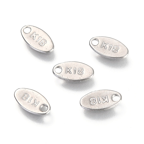 PandaHall 304 Stainless Steel Chain Extender Drop, Oval with Word K18, Stainless Steel Color, 9x4.5x0.7mm, Hole: 1.4mm 304 Stainless Steel...
PandaHall 304 Stainless Steel Chain Extender Drop, Oval with Word K18, Stainless Steel Color, 9x4.5x0.7mm, Hole: 1.4mm 304 Stainless Steel...