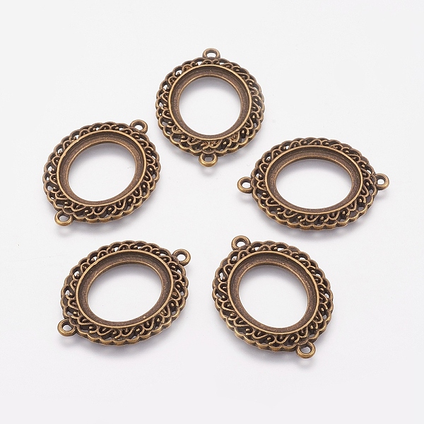 PandaHall Tibetan Style Links Cabochon Bezel Open Back Settings, Antique Bronze, Lead Free & Cadmium Free, 35x26x2mm, Hole: 2mm, Oval Tray...
PandaHall Tibetan Style Links Cabochon Bezel Open Back Settings, Antique Bronze, Lead Free & Cadmium Free, 35x26x2mm, Hole: 2mm, Oval Tray...