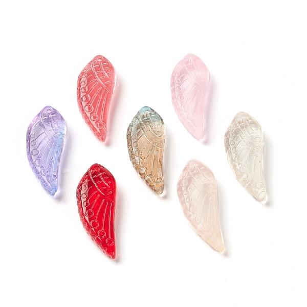 PandaHall Spray Painted Transparent Glass Pendants, Wings Charms, Mixed Color, 37x14x7mm, Hole: 1.6mm Glass Wing Multicolor
PandaHall Spray Painted Transparent Glass Pendants, Wings Charms, Mixed Color, 37x14x7mm, Hole: 1.6mm Glass Wing Multicolor